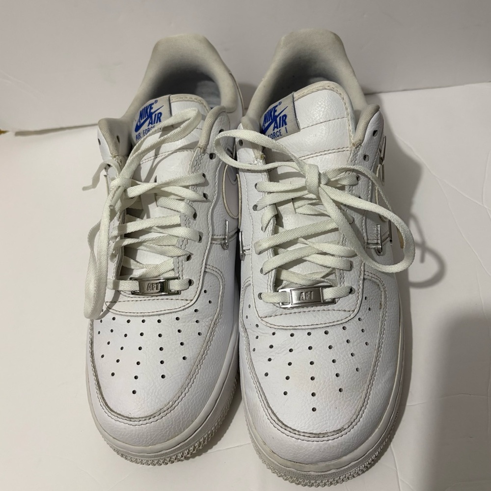 Nike Air Force 1 White with Blue Accents
